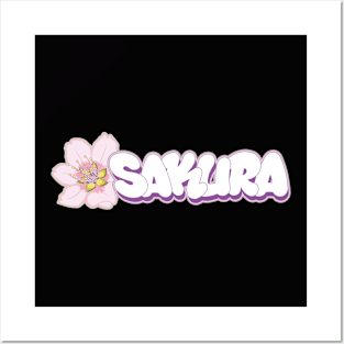 SAKURA Graffiti Lettering Vector Design Posters and Art